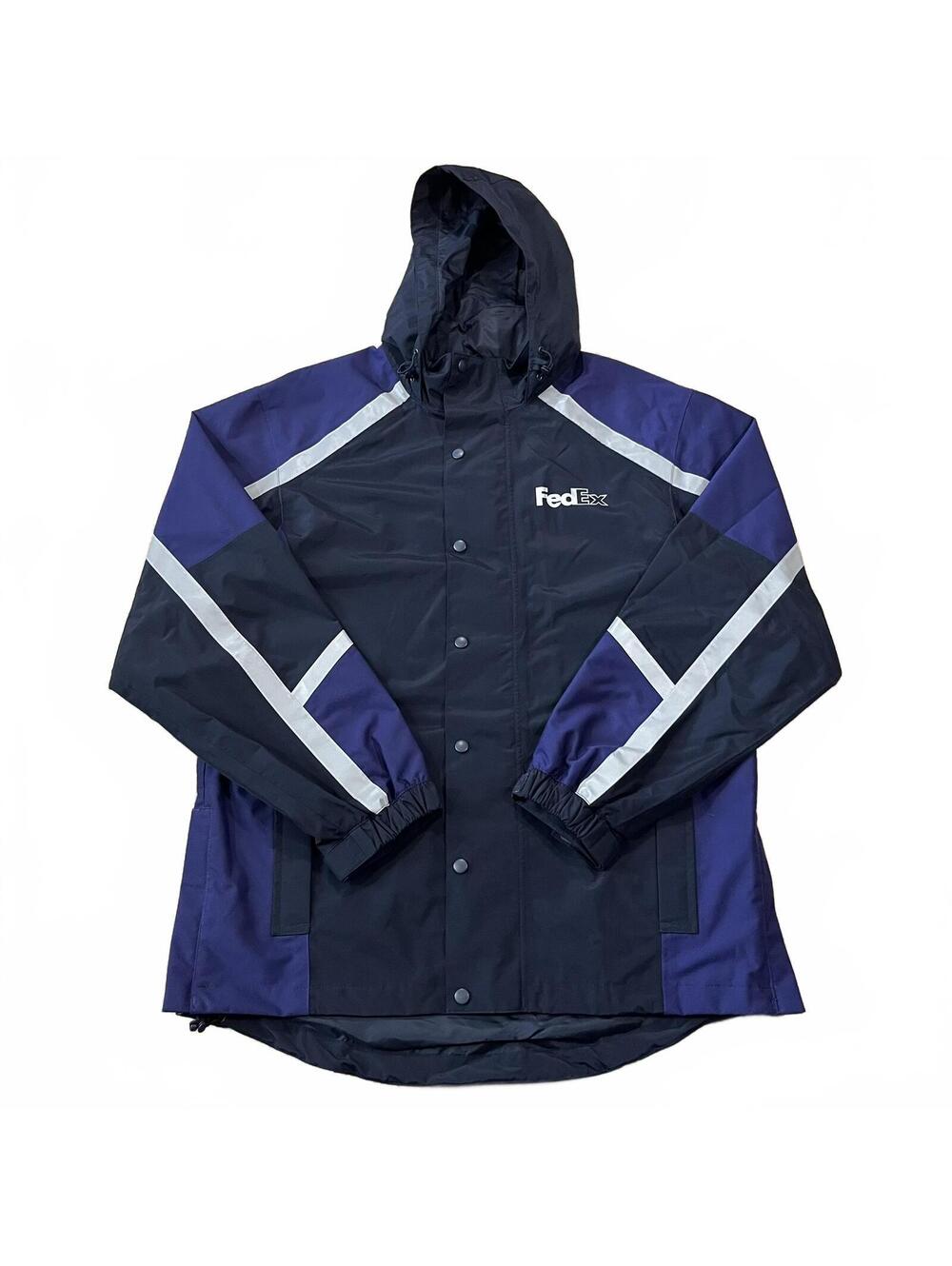 FedEx Stan Herman Delivery Reflective Uniform Jacket Size Large
